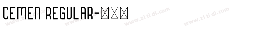 Cemen Regular字体转换